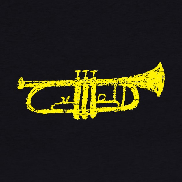 Funny Cartoon Style Trumpet by jazzworldquest